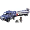 shopping (7) PLAYMOBIL City Action Politietruck met Speedboot - 5187