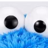 05_detail_ogen Sesamstraat Koekiemonster XL Pluche Knuffel – 60 cm Cookie Monster