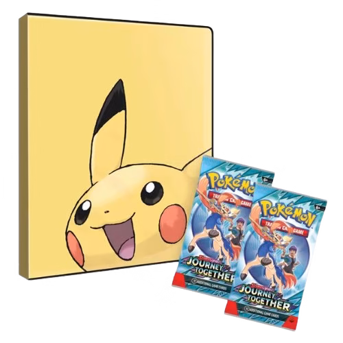 Pokémon Pikachu 4-Pocket Portfolio – Inclusief 2 Booster Packs