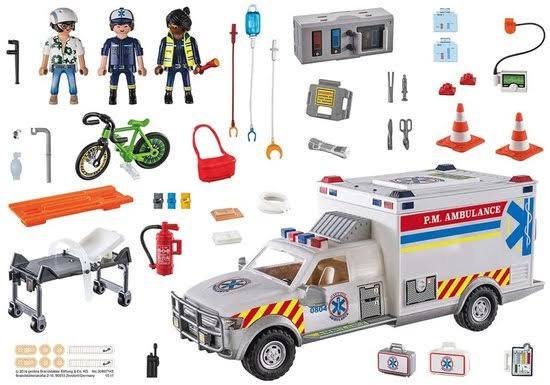 PLAYMOBIL City Action Reddingsvoertuig US Ambulance - 70936