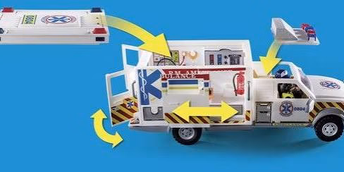 PLAYMOBIL City Action Reddingsvoertuig US Ambulance - 70936